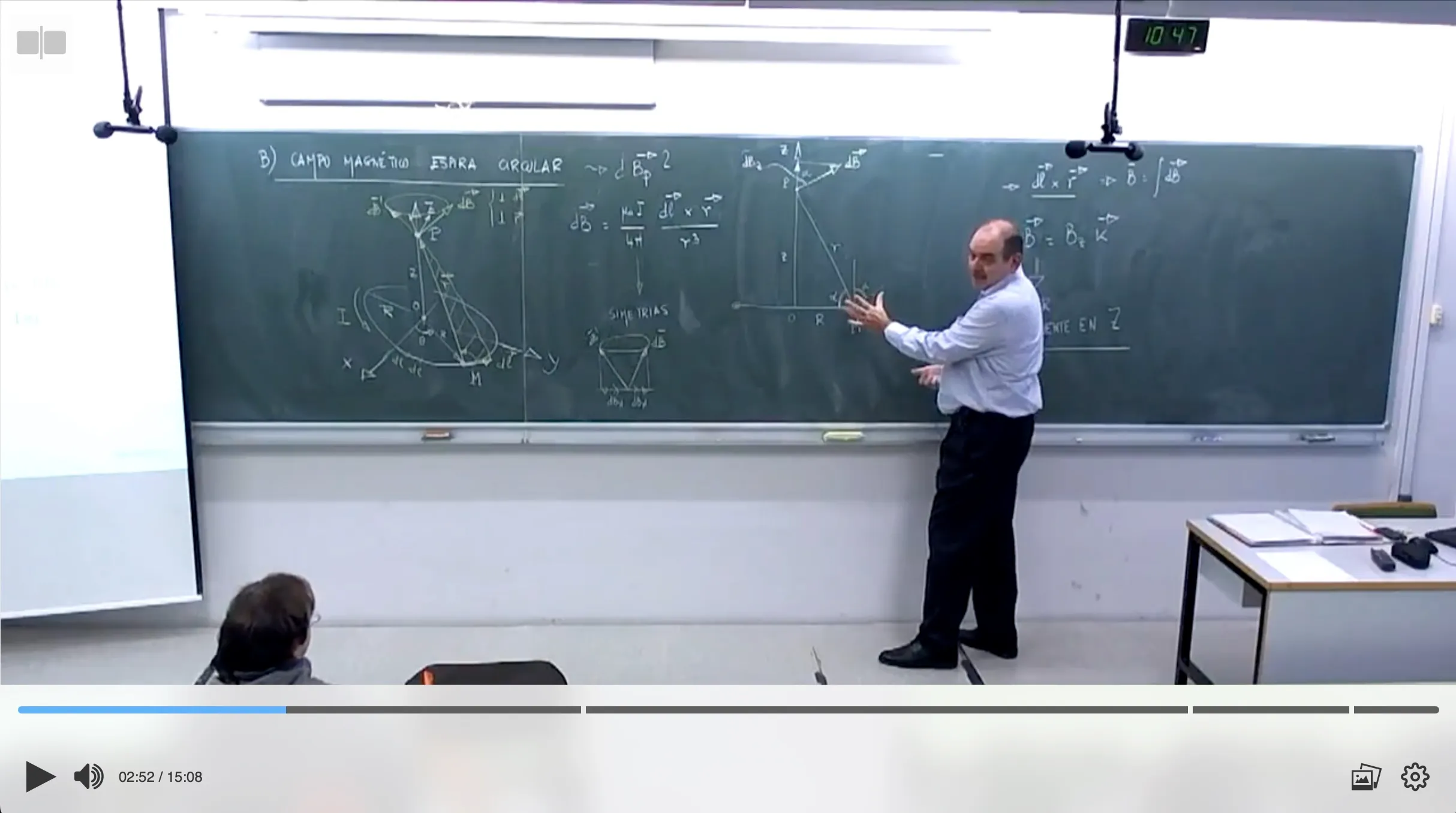 Black over white playback bar